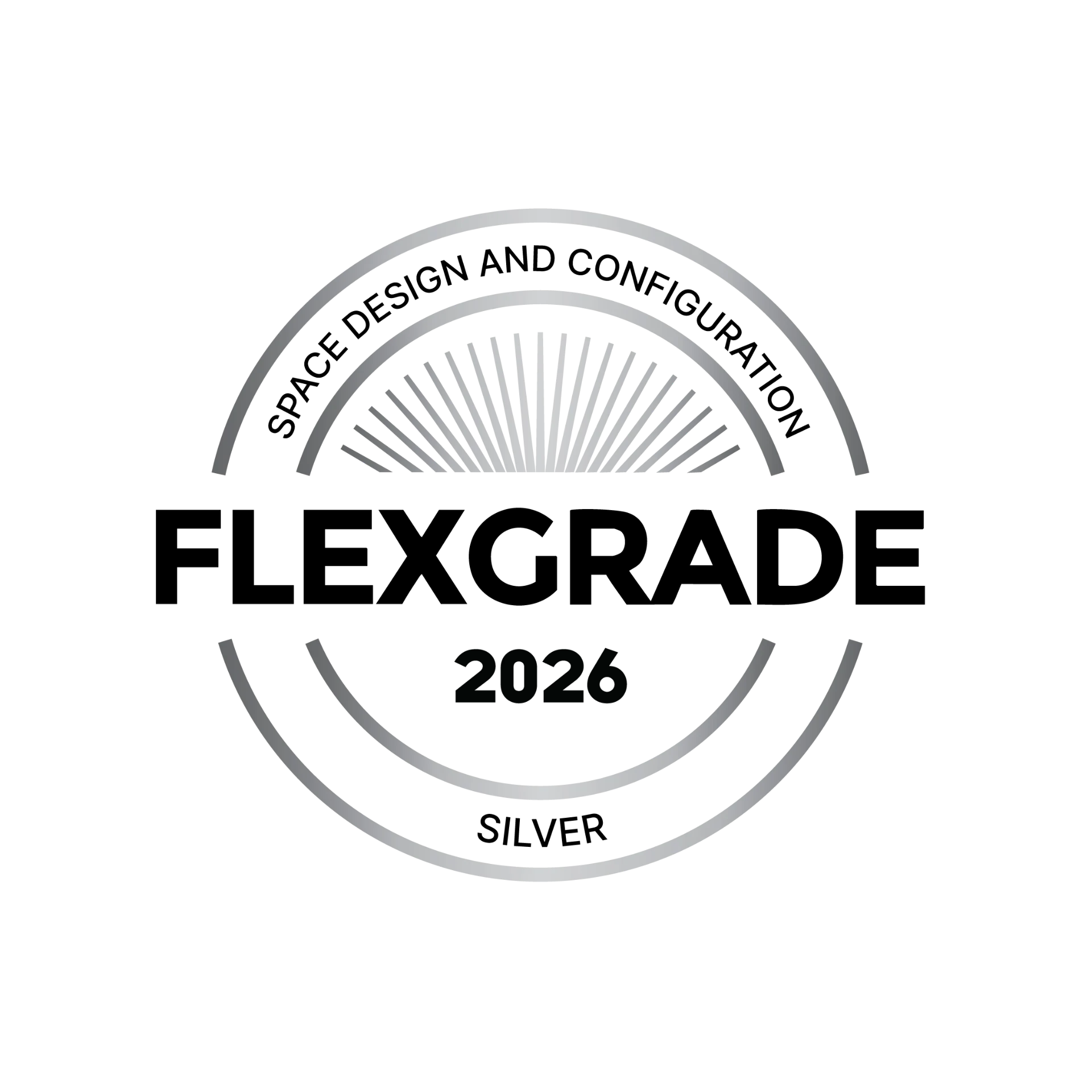 FlexGrade Space Design Configuration — Silver certification badge